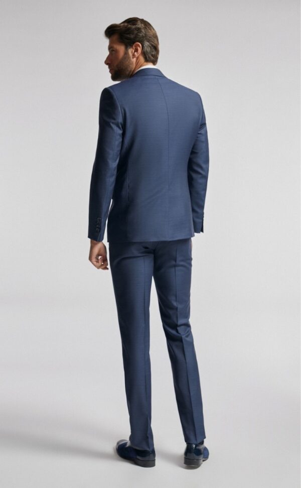 TRAJE DE NOVIO ETERNAL AZUL LISO LAINE, POLYESTER ET LYCRA 02.23.310A - Imagen 2
