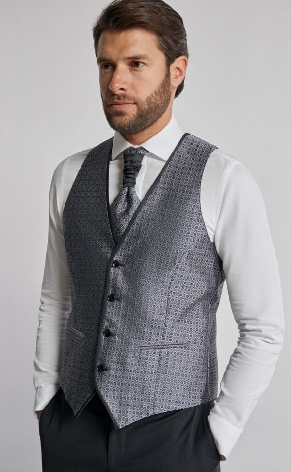 TRAJE DE NOVIO ETERNAL GRIS LISO LANA E LYCRA 21.23.000 - Imagen 2