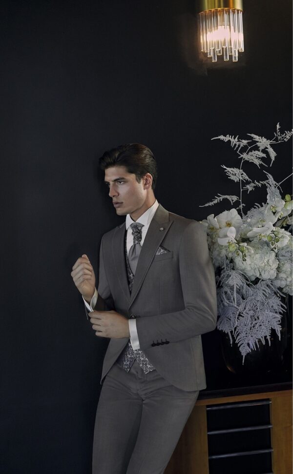 Traje de novio ETERNAL beige liso lana (SUPER 130'S) 28.24.761 - Imagen 2