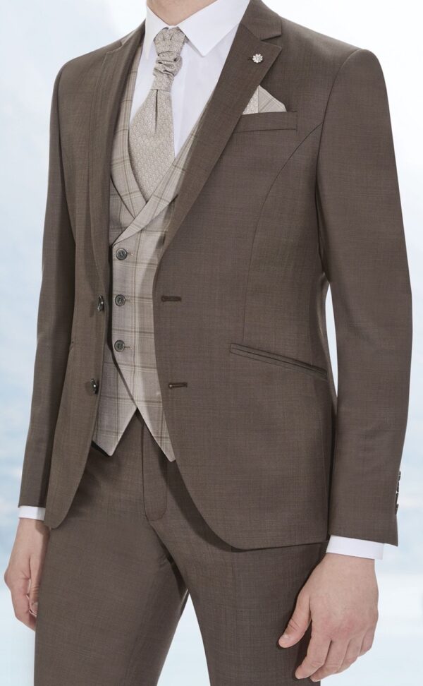 TRAJE DE NOVIO DE LANA ZIGNONE 41.25.710 - Imagen 3