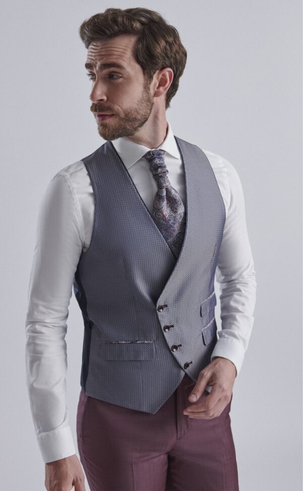 Traje de novio ETERNAL burdeos liso lana (SUPER 120'S) 26.24.510 - Imagen 5