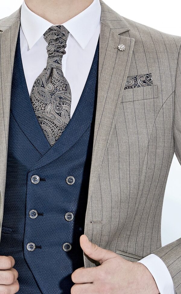 TRAJE DE NOVIO DE LANA VITALE BARBERIS CANONICO 19.25.640A - Imagen 3
