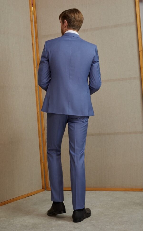 Traje de novio Feel azul liso lana 83.23.200 - Imagen 2