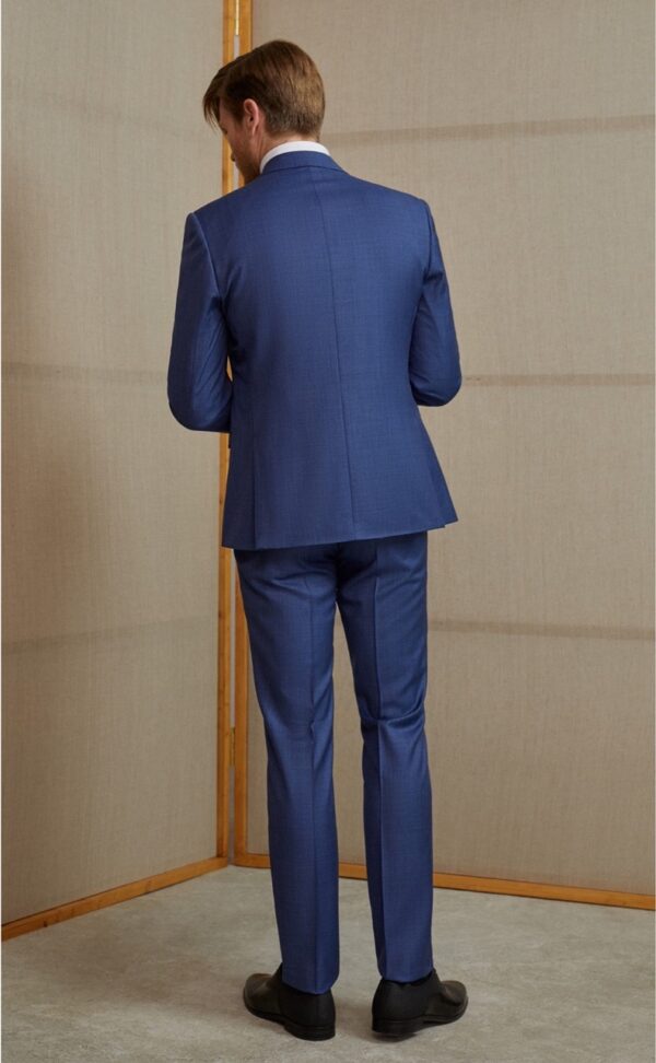 Traje de novio Feel azul liso lana 85.23.330 - Imagen 2