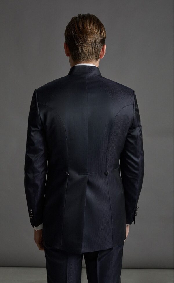 Traje de novio Wedding azul microdibujo acetato y lana 36.23.300 - Imagen 2