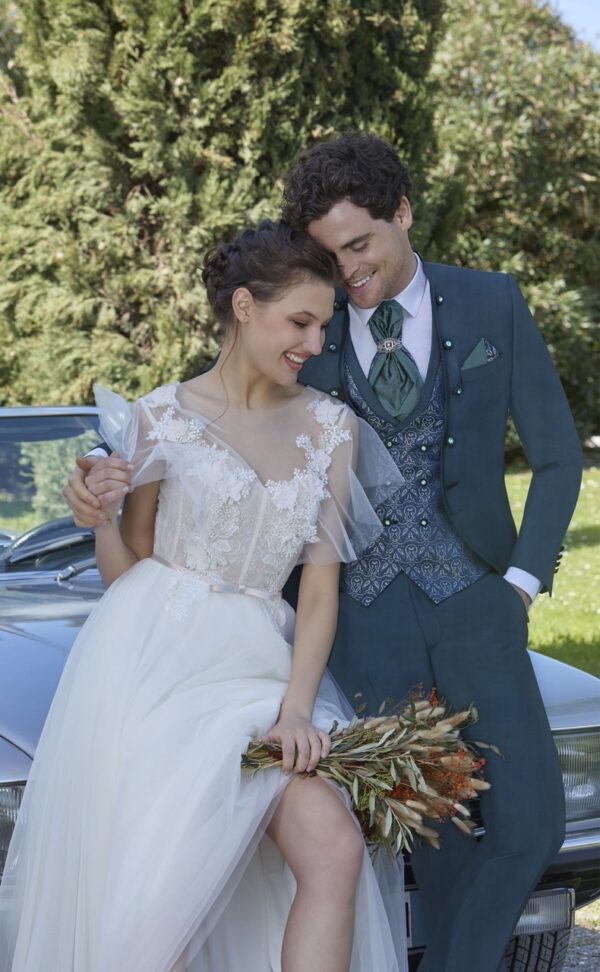 TRAJE COMPLETO DE NOVIO VERDE 62.25.900 - Imagen 2