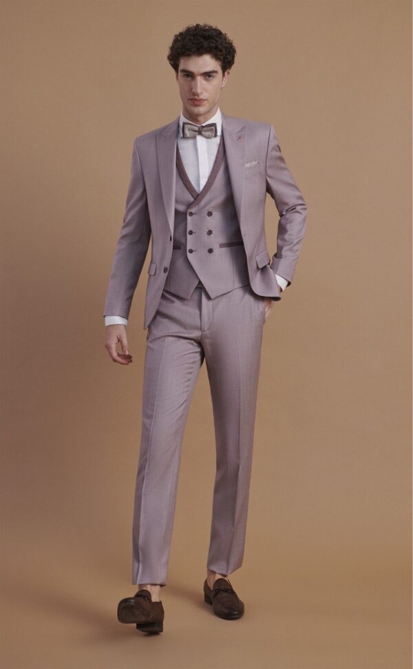 Traje de novio FEEL burdeos liso lana (SUPER 120'S) 68.24.480