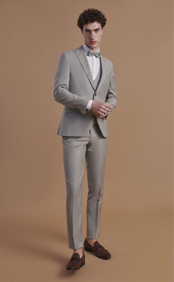 Traje de novio FEEL beige liso lana (SUPER 120'S) 72.24.690
