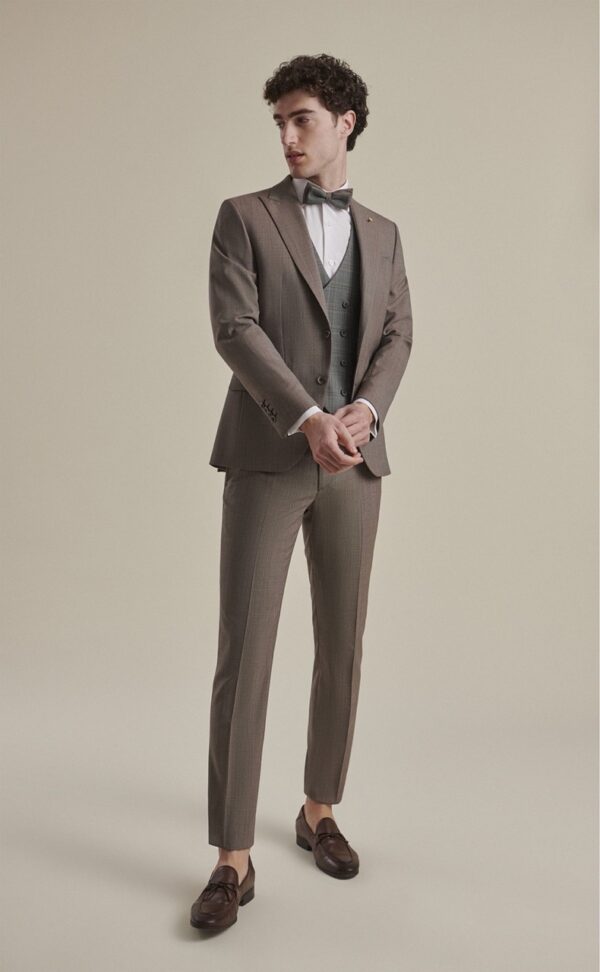 Traje de novio FEEL beige liso lana 77.24.760