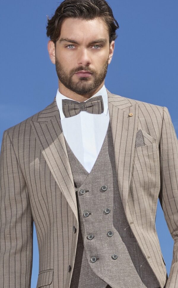 TRAJE DE NOVIO DE LANA/SEDA/LINO ZIGNONE 76.25.640 - Imagen 4