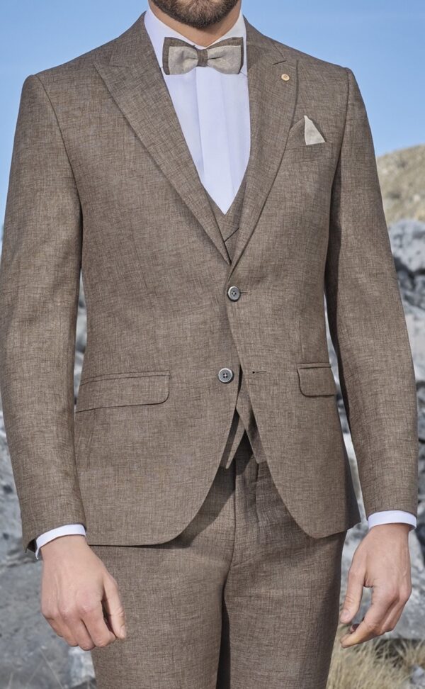 TRAJE DE NOVIO CAMEL 79.25.710 - Imagen 2