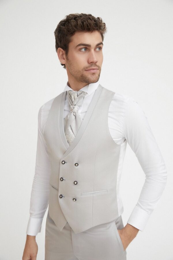 Traje de novio Trend beige brocado acetato y poliéster 37.22.690 - Imagen 3