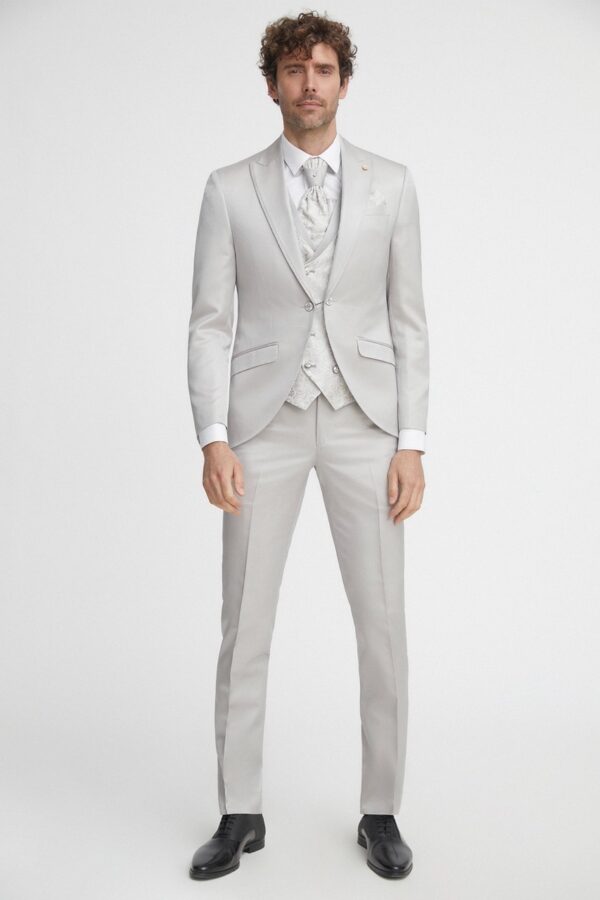 TRAJE DE NOVIO WEDDING BEIGE MICRODIBUJO ACETATO Y LANA 30.22.690
