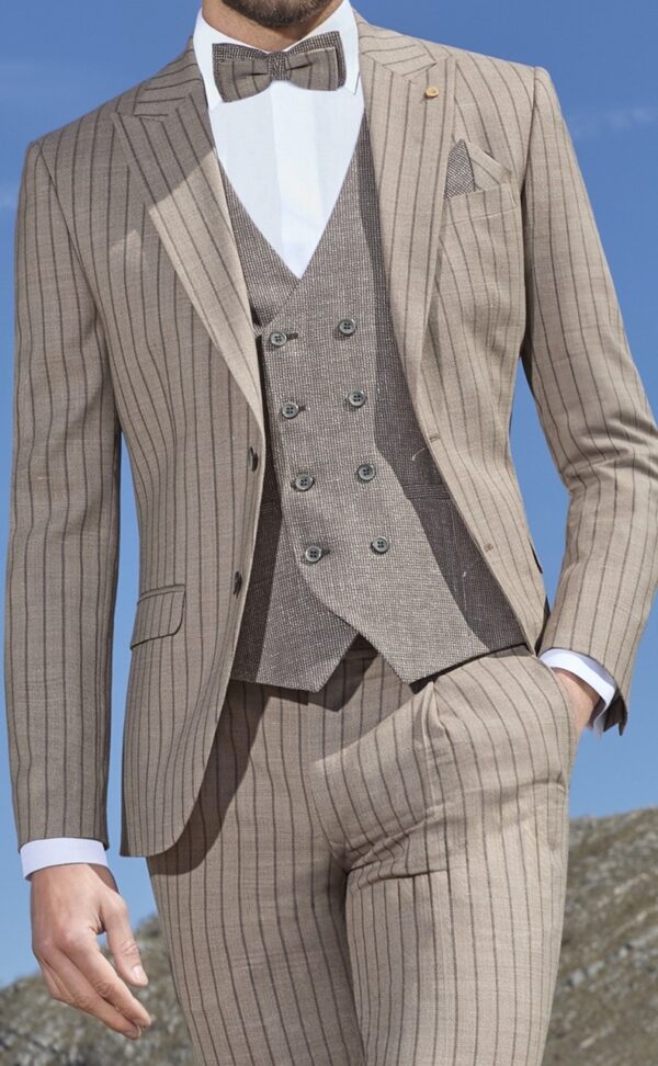 TRAJE DE NOVIO DE LANA/SEDA/LINO ZIGNONE 76.25.640 - Imagen 2