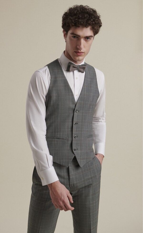 Traje de novio FEEL gris liso lana 78.24.810 - Imagen 3