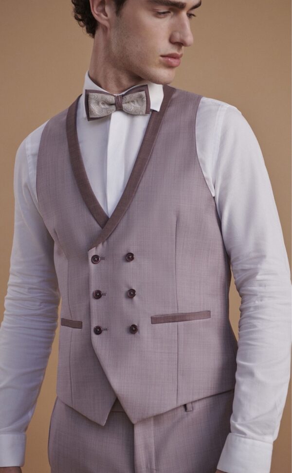 Traje de novio FEEL burdeos liso lana (SUPER 120'S) 68.24.480 - Imagen 3