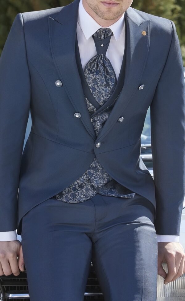 TRAJE COMPLETO DE NOVIO AZUL OSCURO 52.25.300 - Imagen 5