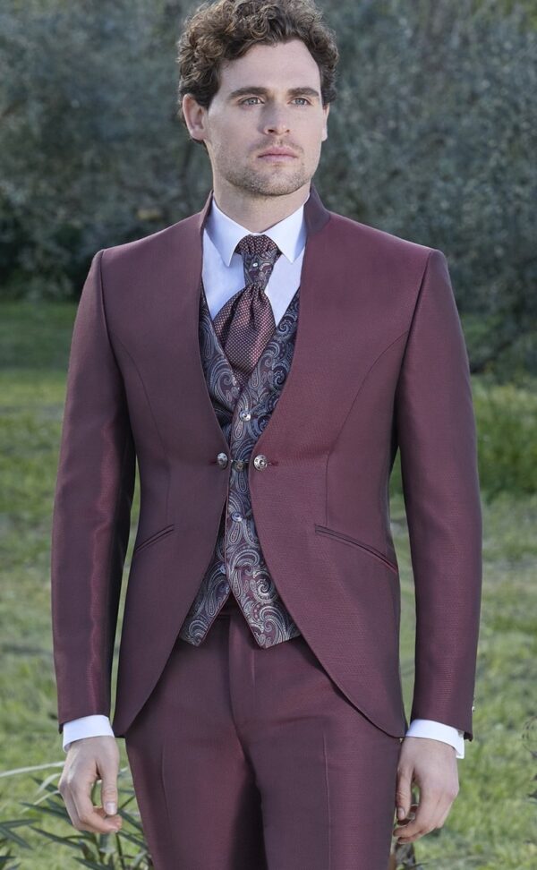 TRAJE COMPLETO DE NOVIO BORDEAUX 55.25.510 - Imagen 3