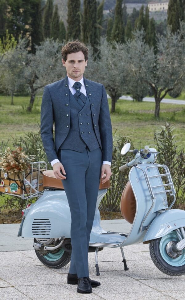 Traje completo de Novio Lurex negro 65.25.900 - Imagen 2