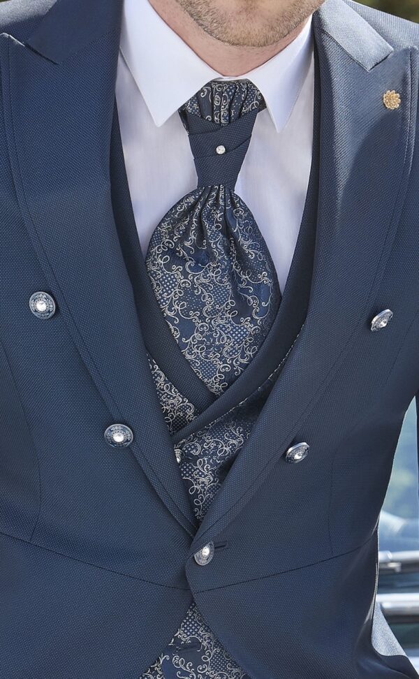 TRAJE COMPLETO DE NOVIO AZUL OSCURO 52.25.300 - Imagen 3