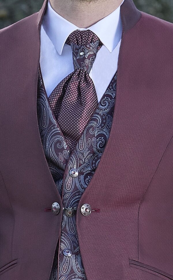 TRAJE COMPLETO DE NOVIO BORDEAUX 55.25.510 - Imagen 5
